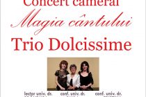 Concert cameral Trio Dolcissime în sala „Cupola” a Bibliotecii Județene