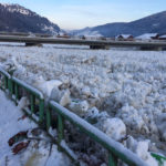 Gheata pe raul Bistrita