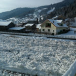 Gheata pe raul Bistrita 2