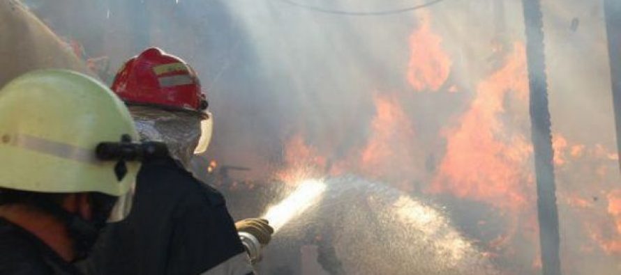 6 tone de fân au ars din cauza unor copii care s-au jucat cu focul