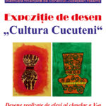 Afis expozitie de desen Cultura Cucuteni