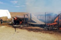 Incendiu la stână din comuna Gâdinţi