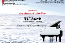 Concert coral de colinde la Liceul ”Victor Brauner” din Piatra Neamț