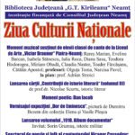 Afis_Ziua Culturii_Nationale_2019