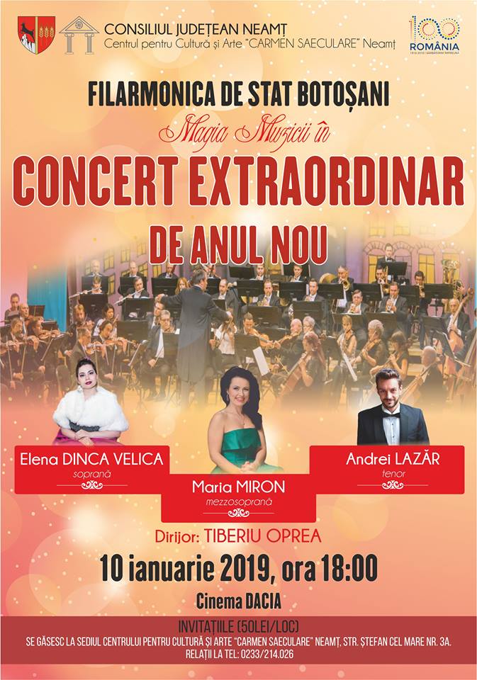 Concert extraordinar de anul nou
