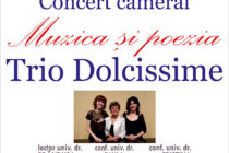 Concert de muzică camerală ”Trio Dolcissime”, la Biblioteca Județeană