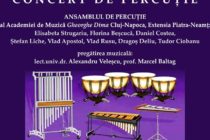 Concert de percuție organizat la Piatra Neamț și Roman