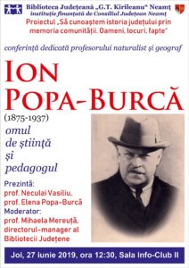 Sa cunoastem Ion Popa-Burca