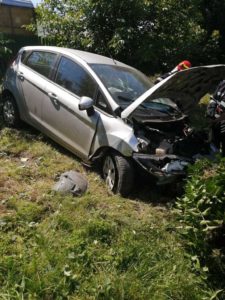 Accident rutier autoturism in gard Carligi