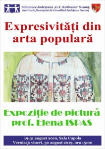 Afis expozitie de pictura Ispas 2019
