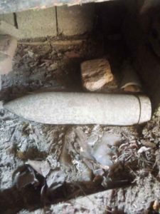 Proiectil neexplodat anexa gospodareasca Neagra