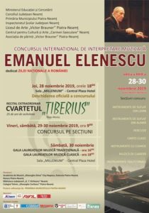 Concurs international Emanuel Elenescu 2019