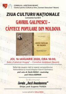 Gavriil Galinescu cantece populare din Moldova
