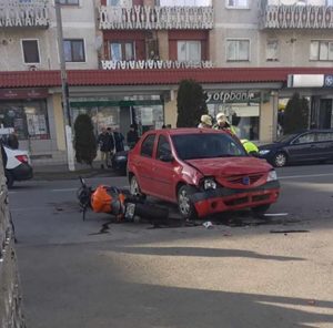 accident cu victima autoturism motocicleta Roman