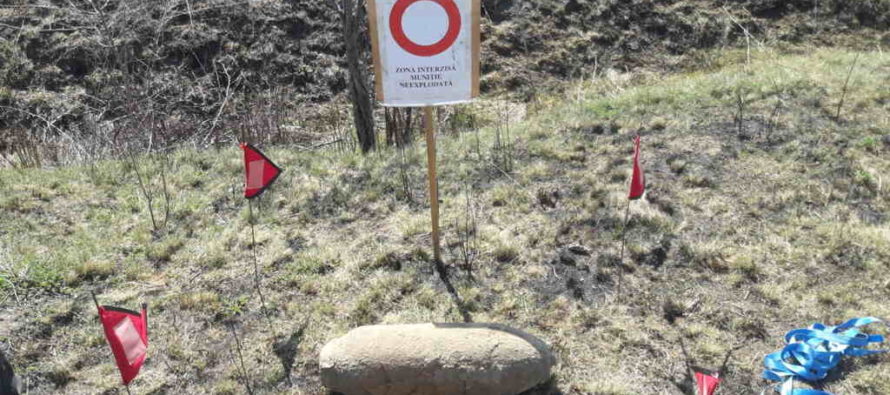 Bombă neexplodată de 50 de kg descoperită pe un teren agricol, în comuna Sagna