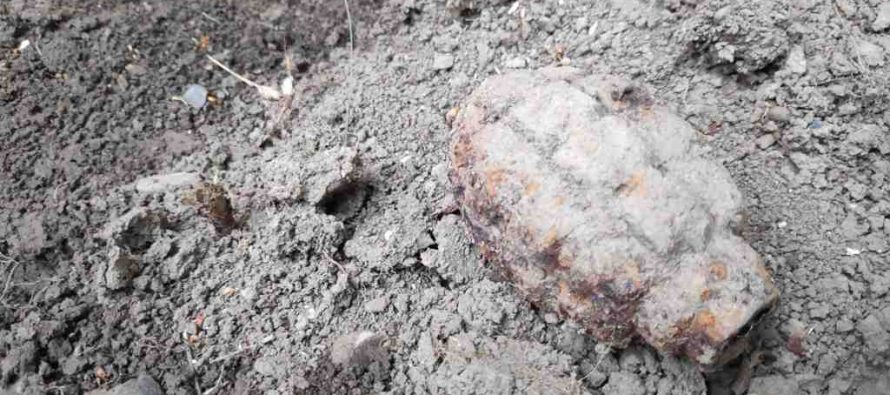 Grenadă descoperită în gospodăria unui cetățean din comuna Vânători-Neamț