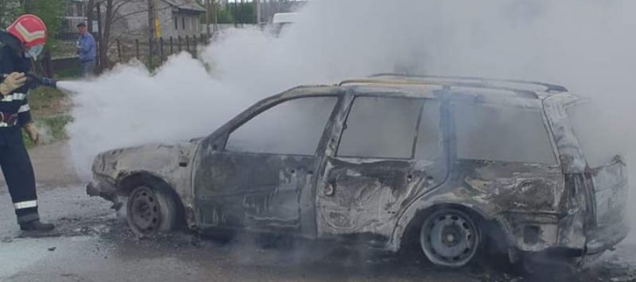 Păsări arse de vii în portbagajul unui autoturism