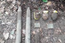 Elemente de muniție neexplodată descoperite în pădurea Nemțisor