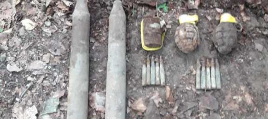 Elemente de muniție neexplodată descoperite în pădurea Nemțisor