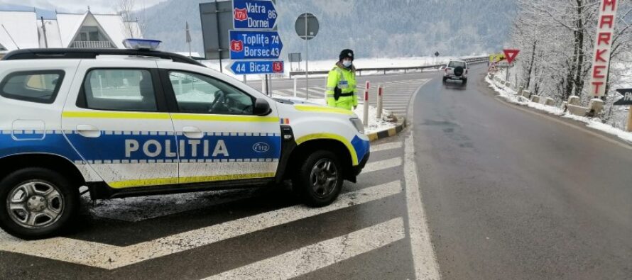 Recomandările polițiștilor pentru traficul în condiții de iarnă
