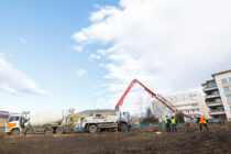 Exemplu de eficiență: astăzi s-a turnat fundația Spitalului Modular ATI din Piatra Neamț