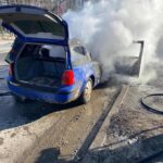 incendiu autoturism mun roman scurtcircuit