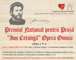 premiul national pentru proza ion creanga