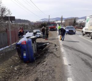 accident rutier autoturism rasurnat Raucesti