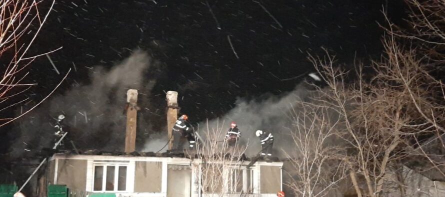 O locuință și o anexă din comuna Negrești au ars din cauza unui scurtcircuit
