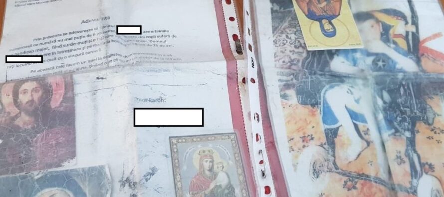 Cu o adeverință falsă, cerea bani oamenilor care mergeau la biserica Sf. Mina din Piatra Neamț