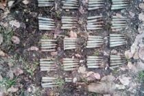 Muniție neexplodată descoperită de pirotehniștii ISU în pădurea Nemțișor