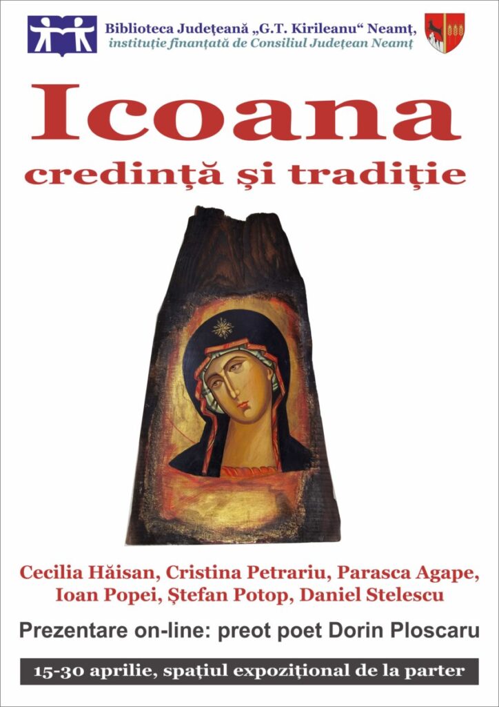 Afis expozitie icoane aprilie 2021