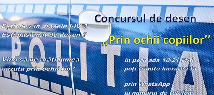 Concurs de desen pentru copii organizat de polițiști