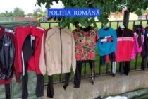 Articole de îmbrăcăminte și încălțăminte contrafăcute confiscate de polițiști