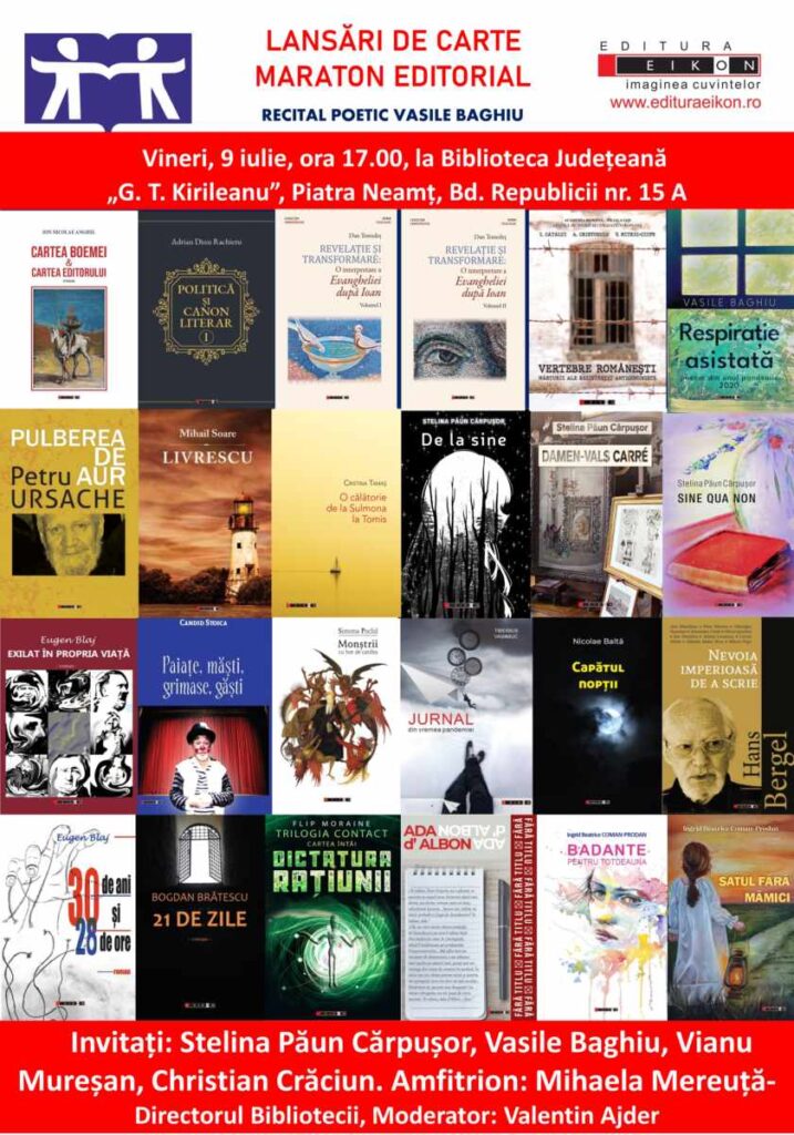 lansari de carte editura eikon iulie 2021