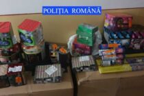 Petarde și alte obiecte pirotehnice confiscate de polițiști la Roman