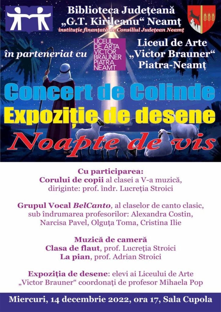 Noapte de vis colinde Liceul de arte