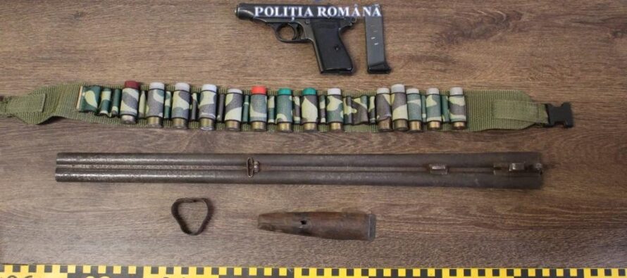 Un cetățean din Pipirig s-a ales cu un dosar penal pentru deținere ilegală de arme și muniții