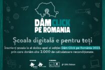 Școlile care au nevoie de  calculatoare se pot înscrie până pe 2 octombrie în al doilea apel al programului Dăm Click pe România  2023