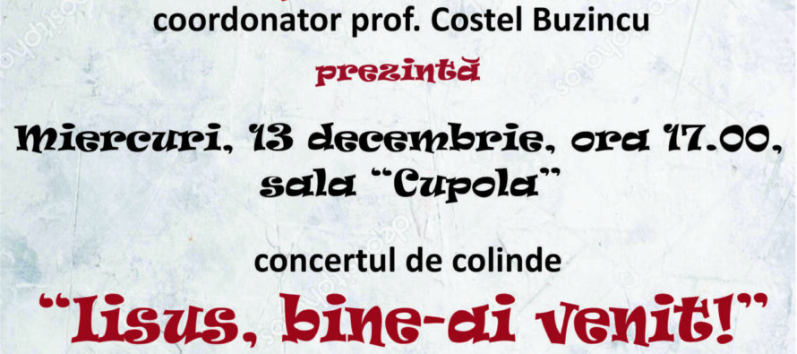 Concert de colinde „Iisus, bine-ai venit“, la Biblioteca  Județeană