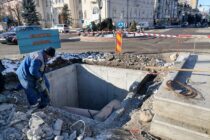 Lucrări pe Bulevardul Traian în vederea cuplării magistralei de apă