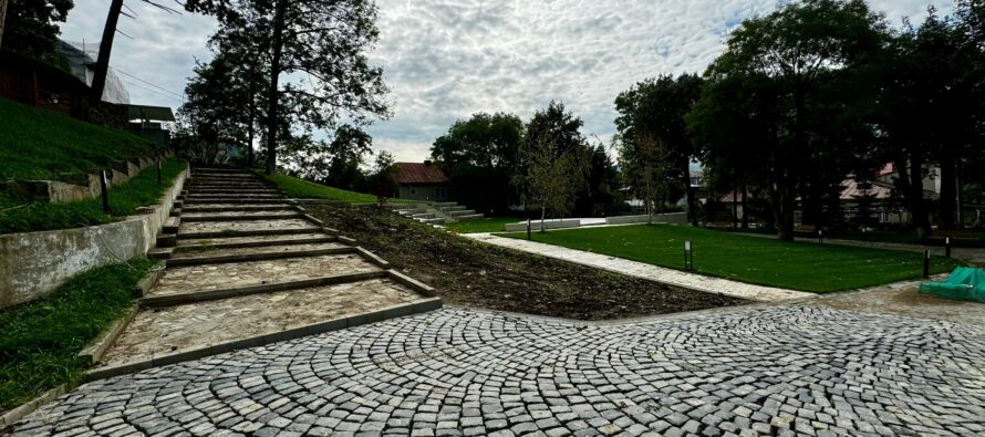 Lucrările la Grădina Publică „Nicu Albu” se apropie de finalizare