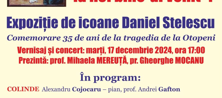 Expoziție de icoane de Daniel Stelescu, la Biblioteca Județeană