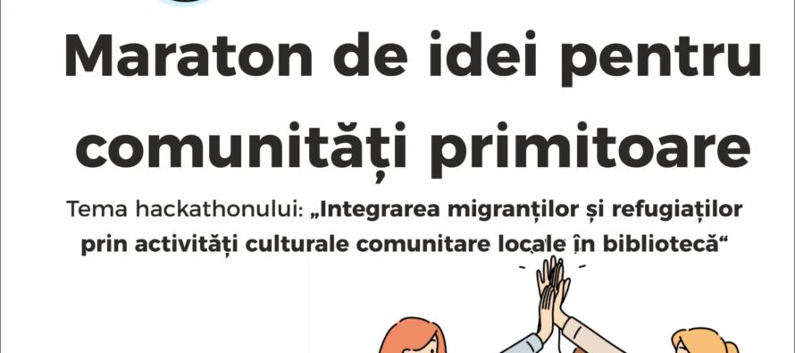 Maratonul de idei pentru comunități primitoare, la Biblioteca Județeană