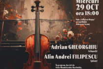 Recital cameral susținut de violonistul Adrian Gheorghiu și de pianistul Alin Andrei Filipescu