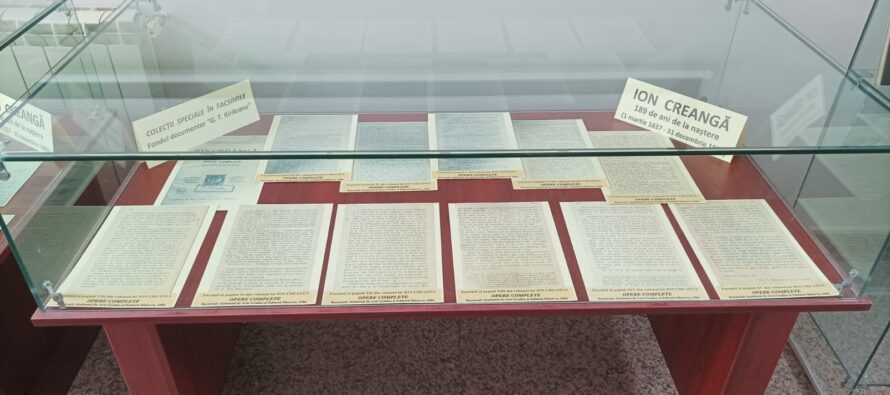 Ion Creangă, medalion evocator la Biblioteca Județeană