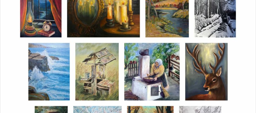 Expoziția de pictură a profesorului Macavei